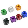 SASHUN ZX 5pcs Aluminum Dice Valve Caps Tire Air Valve Stem Cap Cover for Car Trunk Mountain Road Bike Bicycle Wheel T302 (Color : Gold) view 2