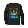CNA African American Black Woman Nurse Appreciation Long Sleeve T-Shirt view 1