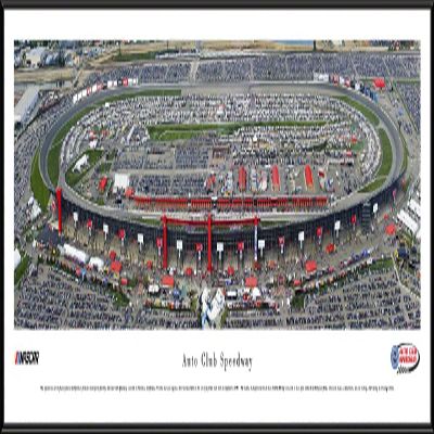 Auto Club Speedway - 40.25x13.75-inch Standard Framed Print by Blakeway Panoramas