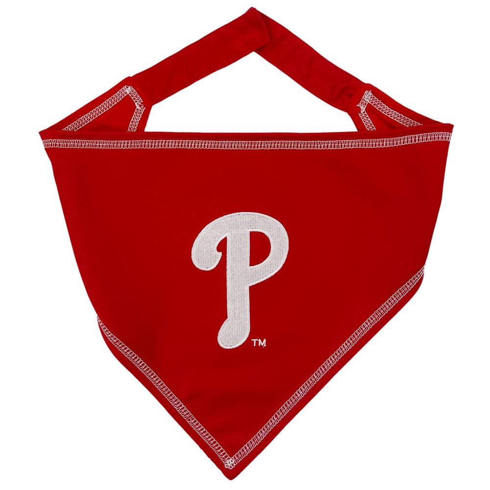 Pets First MLB Philadelphia Phillies TIE Bandana, Large/X-Large. Dog Bandana Scarf Bib for Pet Cat Dog. The Ultimate Game-Day, Party Bandanna, Birthday Event