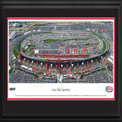 Auto Club Speedway - 44x18-inch Double Mat, Deluxe Framed Picture by Blakeway Panoramas