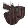 1791 Gunleather G43 Holster, OWB Leather Gun and Mag Holster for Belts. Compatible with Glock 43, Ruger LC9, SR22, Kimber Micro, Hellcat OSP and Others. Vintage Brown view 1