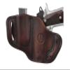 1791 Gunleather G43 Holster, OWB Leather Gun and Mag Holster for Belts. Compatible with Glock 43, Ruger LC9, SR22, Kimber Micro, Hellcat OSP and Others. Vintage Brown view 3