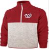 47 MLB Men's Kodiak Color block Quarter-Zip Jacket (X-Large, Washington Nationals Red) view 1