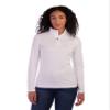 Spyder Women's Baselayer Zip T-Neck, White, Small view 1