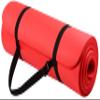Fitvids All Purpose 1/2-Inch Extra Thick High Density Anti-Tear Exercise Yoga Mat with Carrying Strap and Yoga Blocks, Red view 2