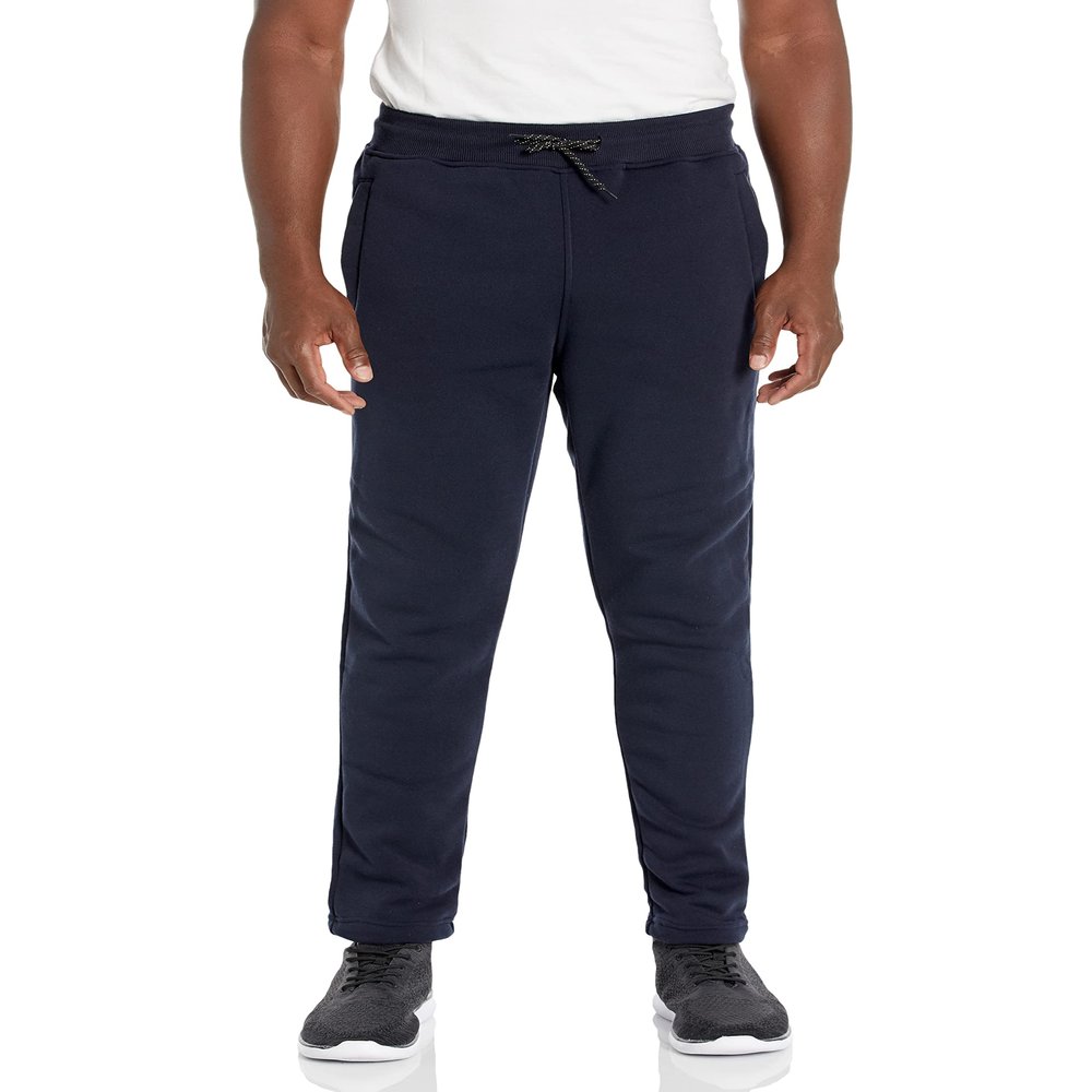 WT02 Men's Bottom Fleece Sweatpants, New Navy (Open), Medium