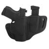 1791 Gunleather G43 Holster, OWB Leather Gun and Mag Holster for Belts. Compatible with Glock 43, Ruger LC9, SR22, Kimber Micro, Hellcat OSP and Others. Stealth Black view 1