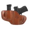 1791 Gunleather G43 Holster, OWB Leather Gun and Mag Holster for Belts. Compatible with Glock 43, Ruger LC9, SR22, Kimber Micro, Hellcat OSP and Others. Classic Brown view 3