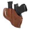 1791 Gunleather G43 Holster, OWB Leather Gun and Mag Holster for Belts. Compatible with Glock 43, Ruger LC9, SR22, Kimber Micro, Hellcat OSP and Others. Classic Brown view 4