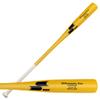 SSK Z9 Professional Edge Comp Coaches Wood Fungo Bat 33" 35" 37" - Baseball & Softball  22+ Colors - 60 Day Warranty (37", Natural/Yellow/Black) view 1