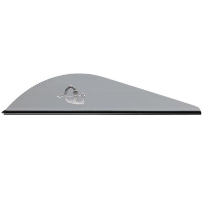 Q2i Griff X Archery Vanes - High-Performance, Lightweight, All-Weather Archery Accessories with Tri-Fusion Vane Adhesion Technology for Arrow Fletching, Arrow Vanes (100, Gray, 3")