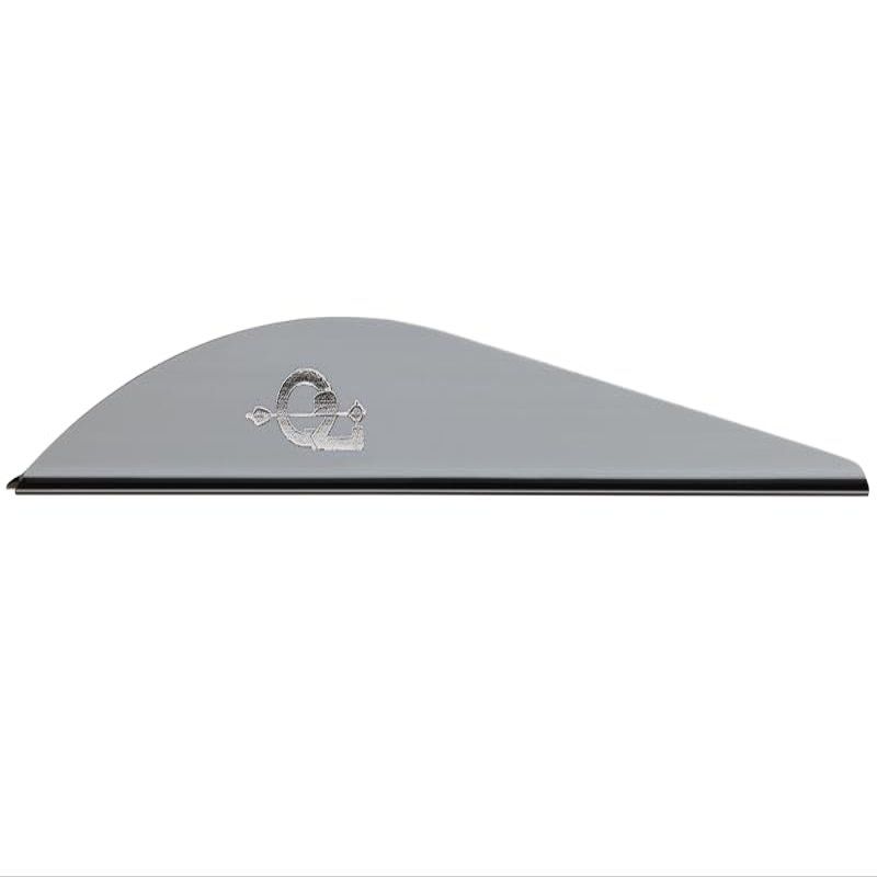 Q2i Griff X Archery Vanes - High-Performance, Lightweight, All-Weather Archery Accessories with Tri-Fusion Vane Adhesion Technology for Arrow Fletching, Arrow Vanes (100, Gray, 3")