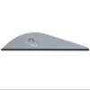 Q2i Griff X Archery Vanes - High-Performance, Lightweight, All-Weather Archery Accessories with Tri-Fusion Vane Adhesion Technology for Arrow Fletching, Arrow Vanes (100, Gray, 3") view 1
