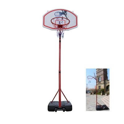 HJTCZHUANYONG Medium Portable Basketball Stand (Rim Height 2.1-2.6m) Maxium Applicable Ball Model 7# Red & Black & White