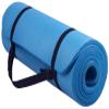 Fitvids All Purpose 1/2-Inch Extra Thick High Density Anti-Tear Exercise Yoga Mat with Carrying Strap and Yoga Blocks, Blue view 2