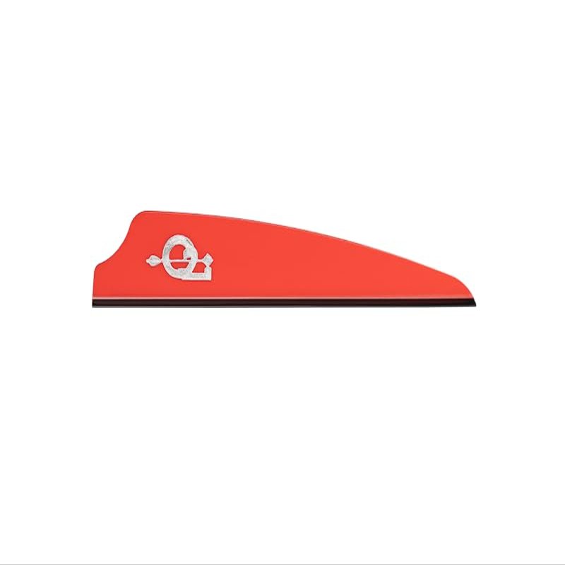 Q2i Fusion X-II Target Archery Vanes - Ultra-Lightweight with Tri-Fusion Vane Adhesion Technology for Archery Arrows Premium Arrow Fletching & Accessories for Archers - 2.5" FIRE RED 100pk