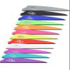Q2i Fusion X-II Target Archery Vanes - Ultra-Lightweight with Tri-Fusion Vane Adhesion Technology for Archery Arrows Premium Arrow Fletching & Accessories for Archers - 2.5" FIRE RED 100pk view 2