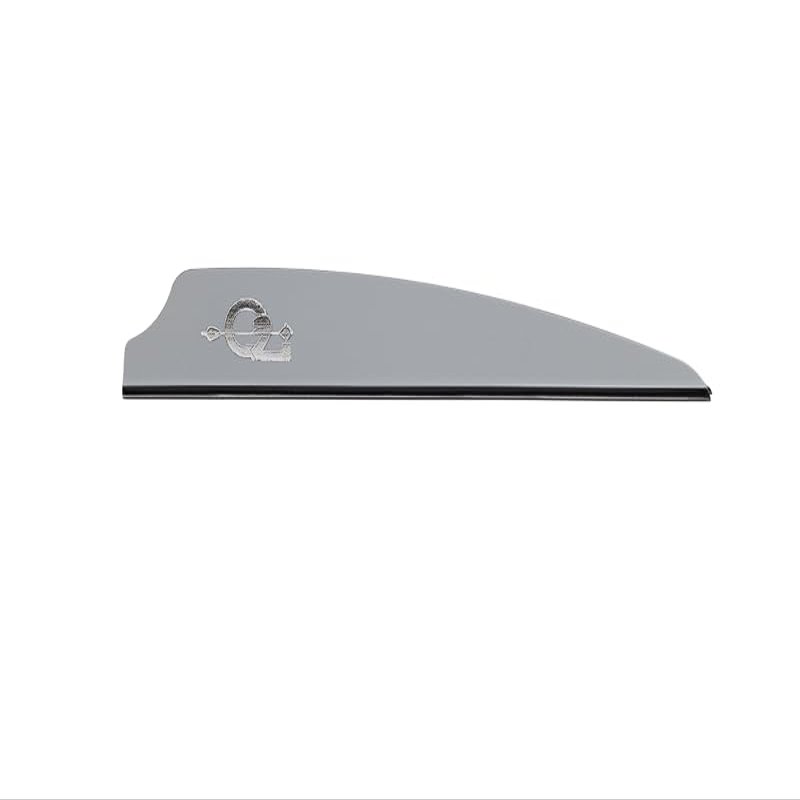 Q2i Fusion X-II Target Archery Vanes - Ultra-Lightweight with Tri-Fusion Vane Adhesion Technology for Archery Arrows Premium Arrow Fletching & Accessories for Archers - 3" 100pk Gray