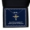 You are The Love of My Life and I Want to be Your True Soul Mate Forever Wife Cross Dancing Necklace, Best Wife, Jewelry for Wife view 1