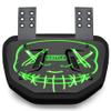 Battle Sports Novelty Football Back Plate  Hard Shell Lower Back Protector with Contoured Foam for High-Impact Protection - Adult, Nightmare, Neon Green view 1