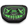 Battle Sports Novelty Football Back Plate  Hard Shell Lower Back Protector with Contoured Foam for High-Impact Protection - Adult, Nightmare, Neon Green view 2