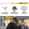 SSK Z9 Professional Edge Comp Coaches Wood Fungo Bat 33" 35" 37" - Baseball & Softball  22+ Colors - 60 Day Warranty (37", Natural/Navy/Yellow) view 2
