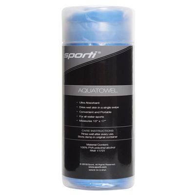 Sporti 13" X 17" Chamois Sports Towel (Blue)