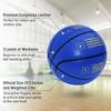 Zo Athletics Weighted Basketball - Workout Included on The 3lb Heavy Basketball for Training and Dribbling Drills - Training Equipment for Teen Boys and Girls (Blue) view 2