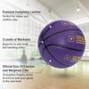 Zo Athletics Weighted Basketball - Workout Included on The 3lb Heavy Basketball for Training and Dribbling Drills - Training Equipment for Teen Boys and Girls (Purple) view 2