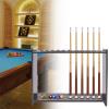 Floor Standing Pool Cue Rack for 12 Billiards and 2 Triangles, 12 Holes Billiard Pool Cue Stick Holder Compact Billiard Table Accessories, 28.7x6.7x22inch, Hole Diameter: 3.5cm/1.38inch view 1