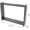 Floor Standing Pool Cue Rack for 12 Billiards and 2 Triangles, 12 Holes Billiard Pool Cue Stick Holder Compact Billiard Table Accessories, 28.7x6.7x22inch, Hole Diameter: 3.5cm/1.38inch view 2