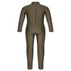 winying Girls Boys Spandex Crew Neck Full Body Unitard Gymnastics Leotard Catsuit Brown C 3-4 Years view 1