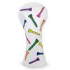 1pc or 3pcs Golf Club Covers Driver Headcover 3 Wood Cover Hybrid Rescue Headcover PU Leather Colorful Golf Headcovers Set 13 H Golf Gifts for Men Women Golfers (Driver Cover 1pc) view 1