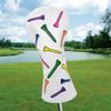 1pc or 3pcs Golf Club Covers Driver Headcover 3 Wood Cover Hybrid Rescue Headcover PU Leather Colorful Golf Headcovers Set 13 H Golf Gifts for Men Women Golfers (Driver Cover 1pc) view 2