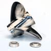Boatman 11 1/8x14 Boat Propeller Polished Stainless Steel for Mercury Outboard Engines 25-70 HP,13 Tooth, RH view 3