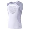 Cabasse Youth Chest Protector, Heart-Guard/Sternum Protection Shirt for Baseball, Football, T Ball, Lacrosse & Goalies (Large, White Grey) view 1