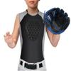 Cabasse Youth Chest Protector, Heart-Guard/Sternum Protection Shirt for Baseball, Football, T Ball, Lacrosse & Goalies (X-Large, Black Grey) view 4