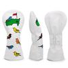 Barudan Golf Driver Head Cover 460cc, White Birdie Golf Driver Headcover for Men Golfer, Synthetic Leather Golf Club Protective Case view 4