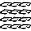 Weewooday 12 Pack Basketball Dribbling Goggles Adjustable Sport Training Glasses Aid for Team Training Aid Basketball Equipment Safety Specs for Adult Teenagers Youth, 8.5 x 2 Inch view 1
