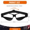 Weewooday 12 Pack Basketball Dribbling Goggles Adjustable Sport Training Glasses Aid for Team Training Aid Basketball Equipment Safety Specs for Adult Teenagers Youth, 8.5 x 2 Inch view 4