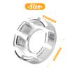 Jawflew Spoke Wrench - 8 Way Bike Rim Truing Tool Hard Steel Bicycle Spoke Tool for Adjust Bicycle Wheel Tension (Silver-1PC) view 2