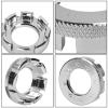 Jawflew Spoke Wrench - 8 Way Bike Rim Truing Tool Hard Steel Bicycle Spoke Tool for Adjust Bicycle Wheel Tension (Silver-1PC) view 3