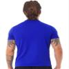 Hansber Men's Quick Dry Rash Guard Shirts Athletic Short Sleeve T-Shirts Swimming Gym Running Sport Tops Activewear Blue Large view 4