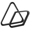 GSE Games & Sports Expert Solid Wood Billiard 8-Ball Triangle or 9-Ball Diamond Pool Ball Racks for 2-1/4" Pool Balls (Black Triangle & Diamond Rack) view 1