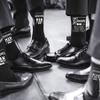 WIFFGO Groomsman Gifts for Men - Wedding Novelty Socks - Funny Proposal for Groom and Bestman - 100% Cotton Crew Socks view 3