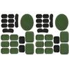 Universal Airsoft Helmet Pads, Tactical Helmet Replacement Foam Padding Kits Bicycle Accessories Mats for Fast Mich CS ACH FMA USMC PASGT (38pcs Green) view 1