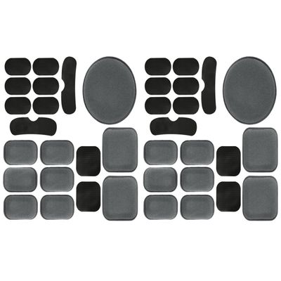 Universal Airsoft Helmet Pads, Tactical Helmet Replacement Foam Padding Kits Bicycle Accessories Mats for Fast Mich CS ACH FMA USMC PASGT (38pcs Gray)