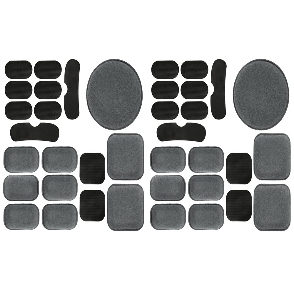 Universal Airsoft Helmet Pads, Tactical Helmet Replacement Foam Padding Kits Bicycle Accessories Mats for Fast Mich CS ACH FMA USMC PASGT (38pcs Gray)