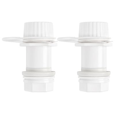 Cooler Drain Plug,Threaded Drain Plug with Plastic Tethered Cap for Igloo Cooler Ice Chest,Drain Plug Replacement Parts, Set of 2
